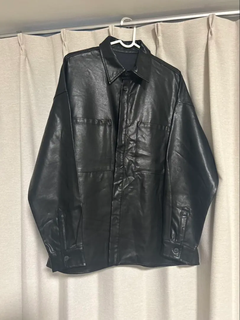 Thumbnail of Leather jacket_Black_Free size
