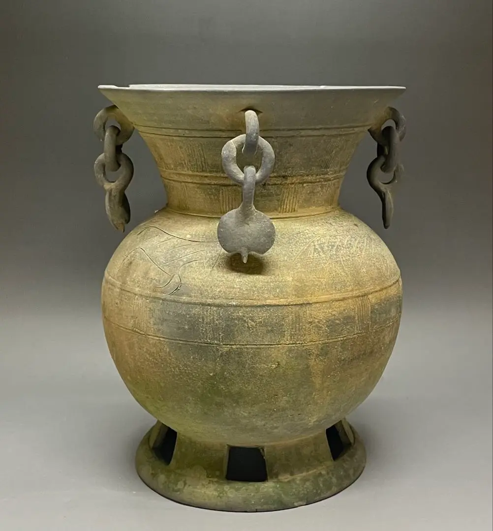 須恵器　新羅土器　特大　俵壺　y117 須恵器新羅土器特大俵壺y117
