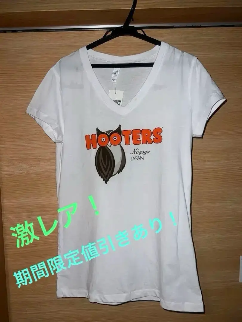 HOOTERS】フーターズホワイトTシャツ 2XLサイズ エロTギャルT