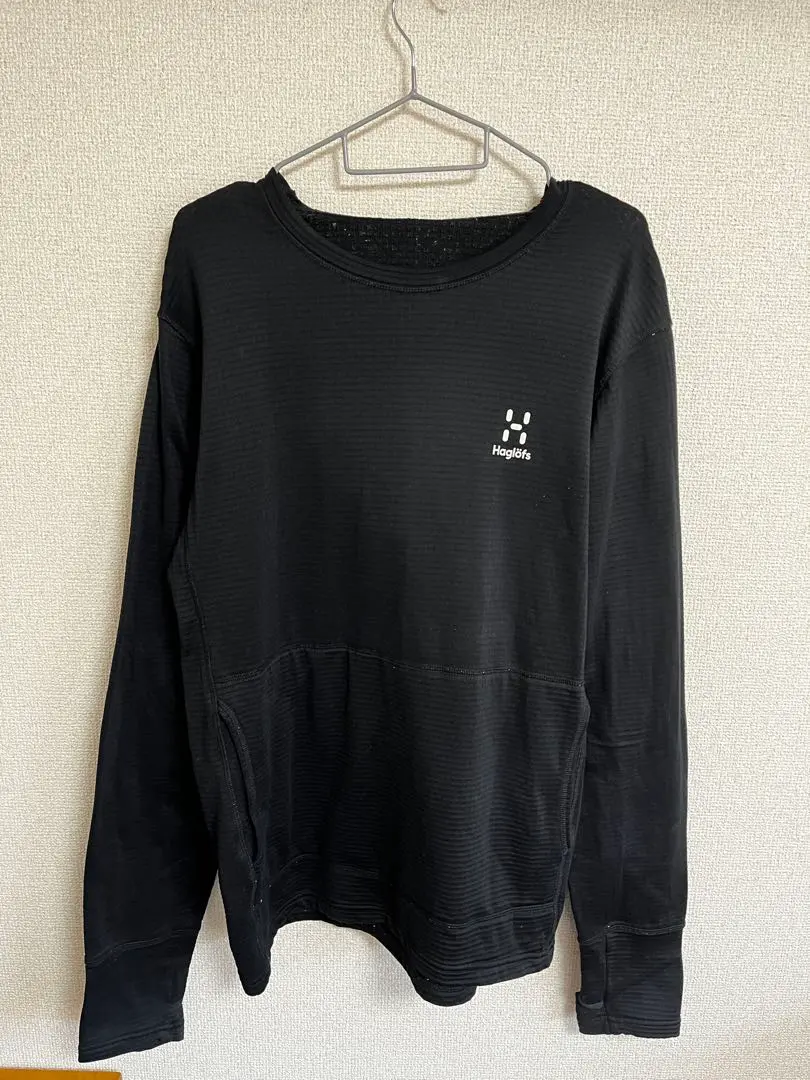 ほぼ新品　ホグロフス　マルチフリースプルオーバー　バラクラバ　裏起毛　グレー　L パカッと外せる個性的でマルチなこれ！『ホグロフス』のパワー