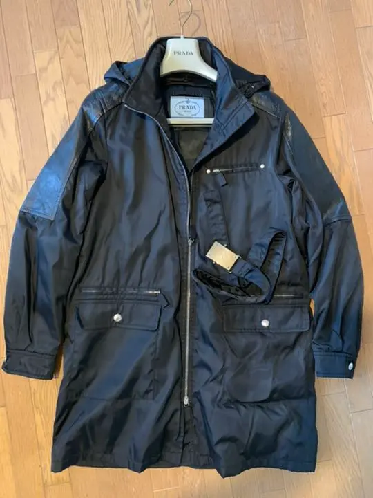 PRADA ミリタリージャケット Tg.48 ダークグレー PRADA ミリタリージャケット Tg.48 ダークグレー