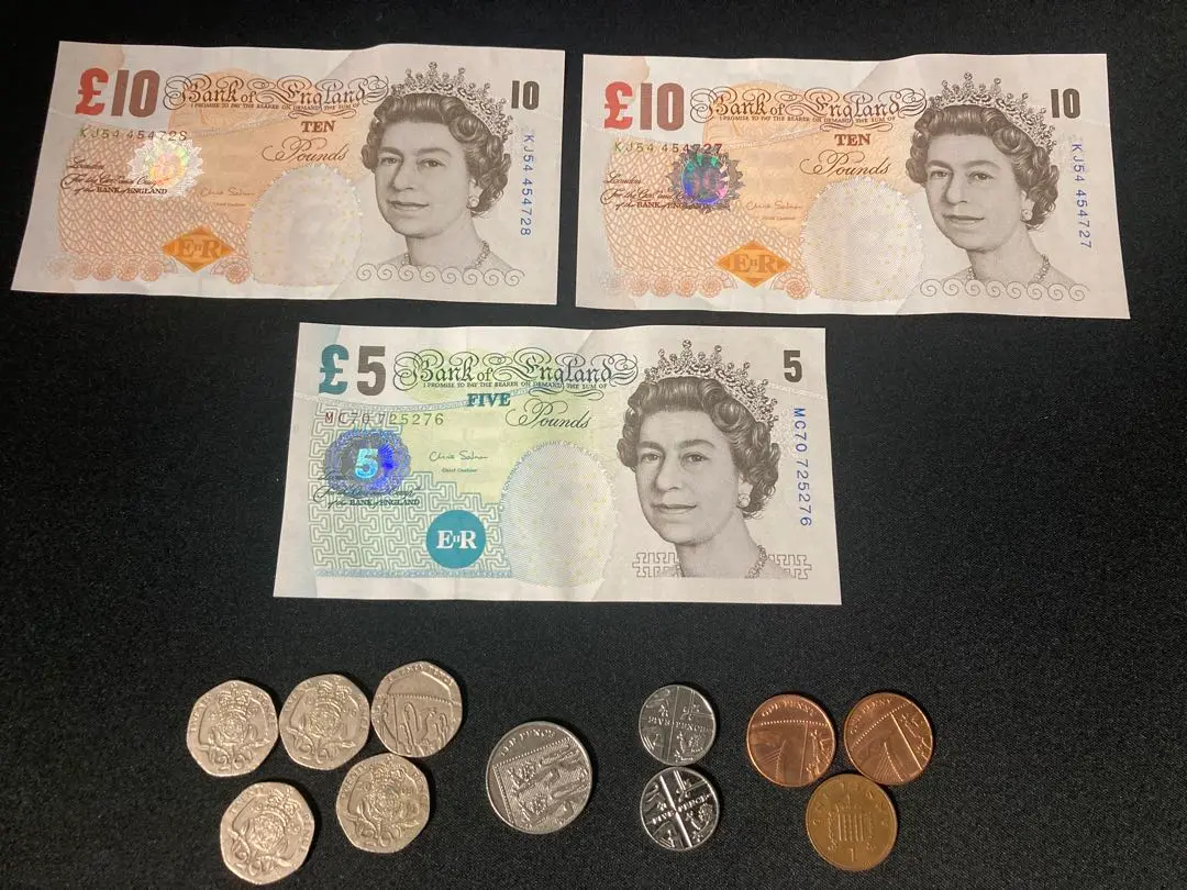 イギリス 20ポンド旧紙幣 4種類