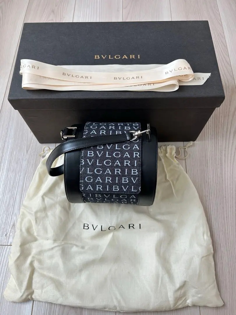 極美品 BVLGARI B-ZERO1ハンドバッグ BVLGARI Round shape B-ZERO1 Round Pochette bag Shoulder Bag