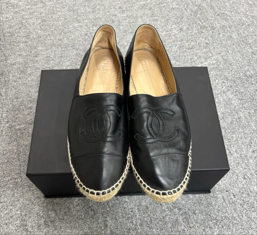 Chanel シャネル　メンズ　エスパドリーユ　スリッポン　靴　42 Chanel シャネル メンズ エスパドリーユ スリッポン 靴 42