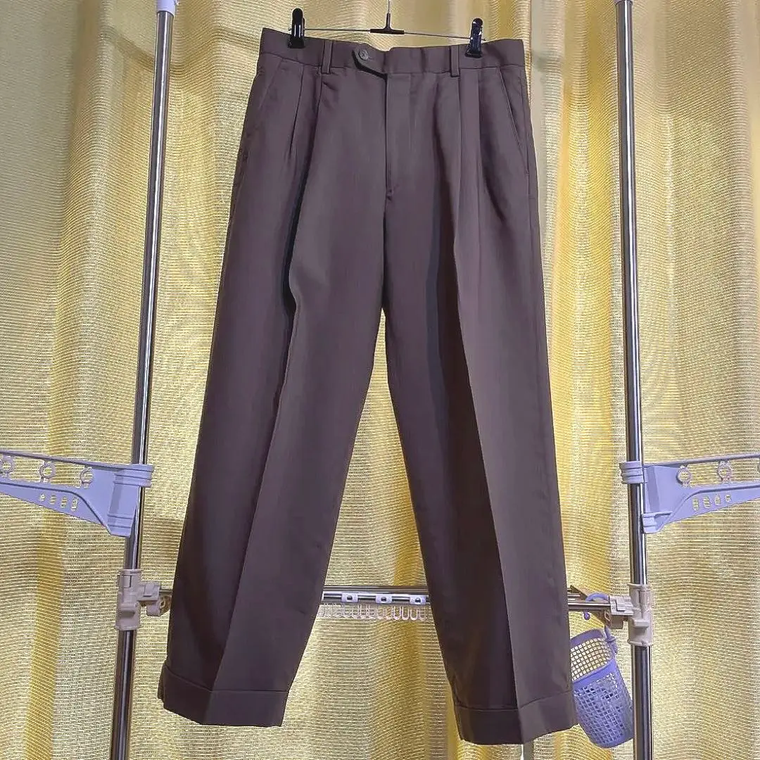 zoo 　　PRONTO UOMO スリータックワイドスラックスパンツ MONO-MART スラックス TRストレッチ タックワイドスラックス