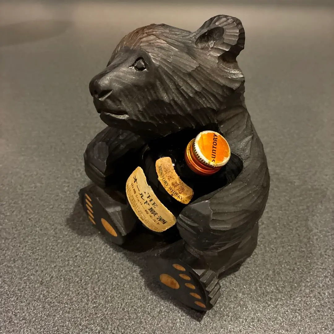 木彫り 熊 一升瓶 民芸 オブジェ セット売り 木彫り 熊 一升瓶 民芸 オブジェ セット売り