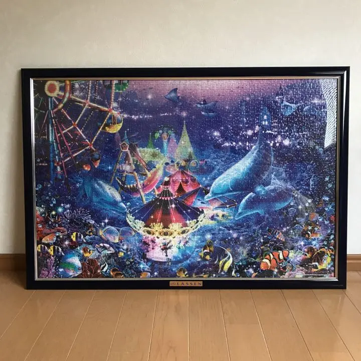 ラッセンパズル（完成品） ラッセン パズル 完成品 フレーム付きの通販 by ゴン's shop｜ラクマ
