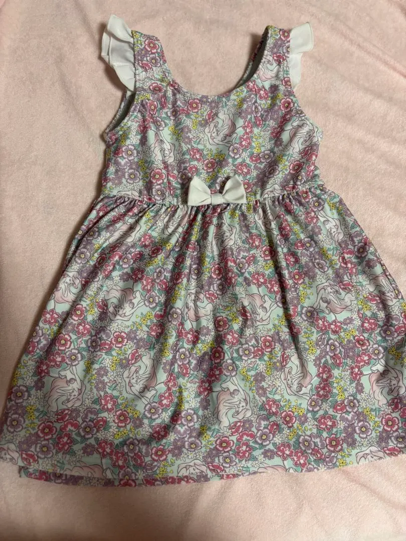 Thumbnail of Girls' one-piece swimsuit, floral pattern, Ariel