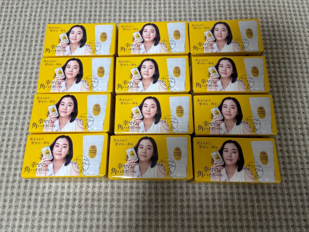 三得利 角Highball 原創 玻璃杯 400ml 12個套裝 的縮圖