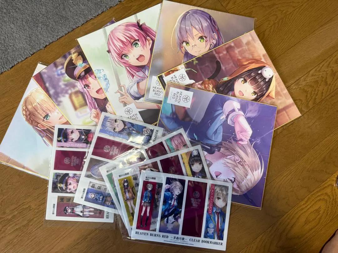 Thumbnail of Heaven Burns Red shikishi art boards, clear bookmarks