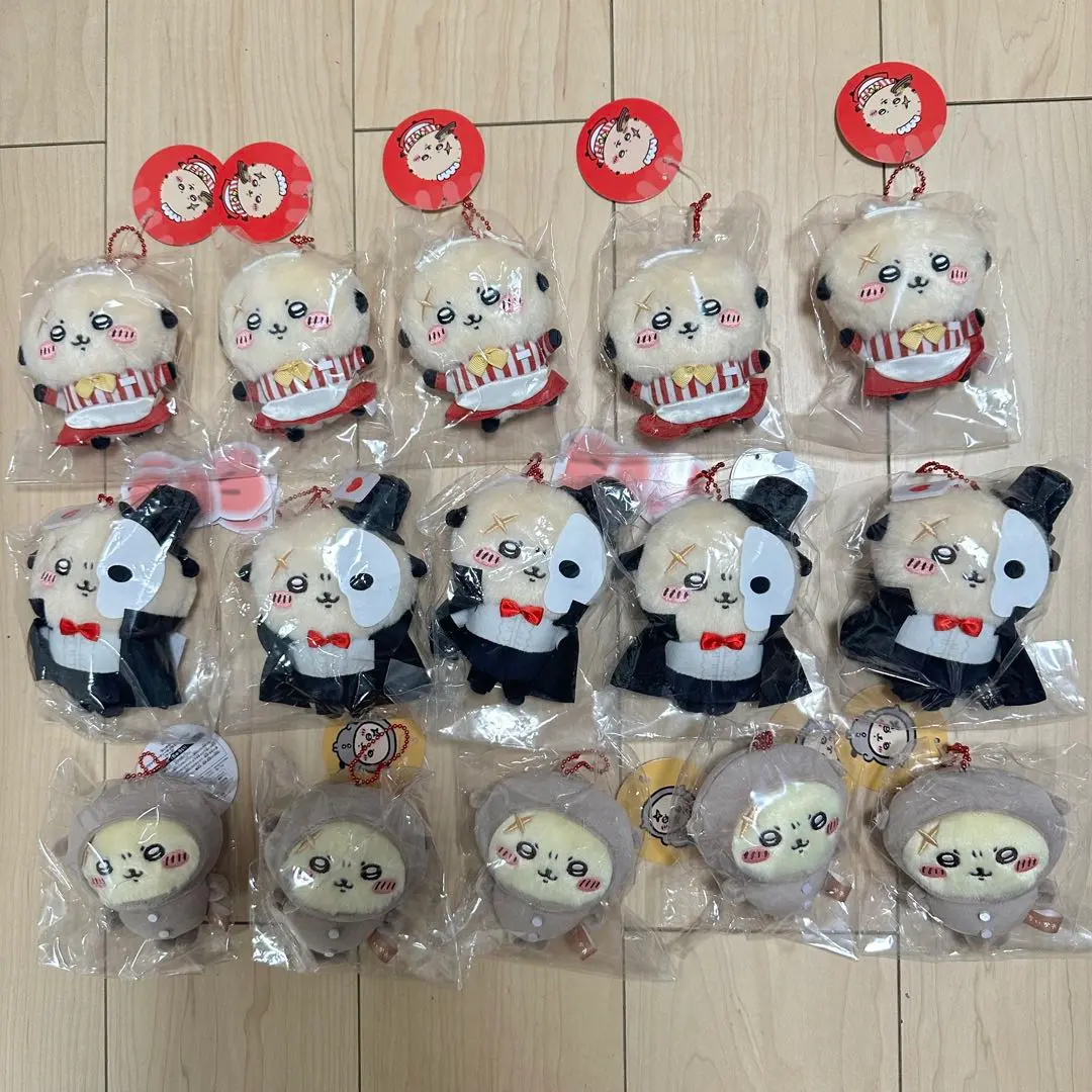 ちいかわ ぬいぐるみセット あうんシーサー マスコット ソフビ ストラップ ちいかわ】シーサー祭り あうんシーサーぬいぐるみ セット