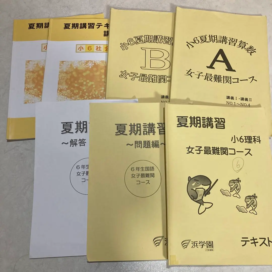 2025年最新】浜学園 夏期講習 小6 最難関 女子の人気アイテム