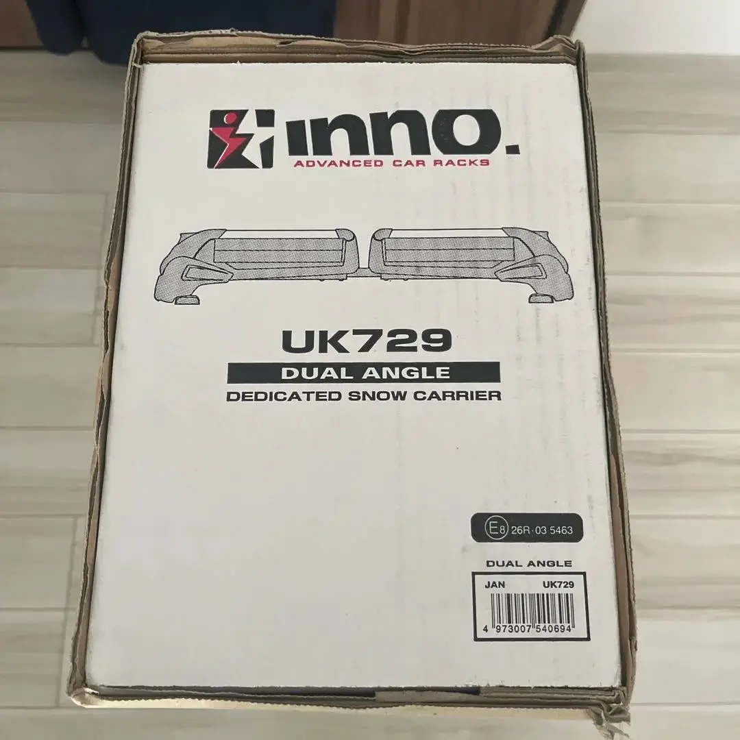 inno スノーボードキャリア UK729 現行デリカ、エルグランドフック付き カーメイト イノー キャリア 冬 inno UK729 デュアルアングル