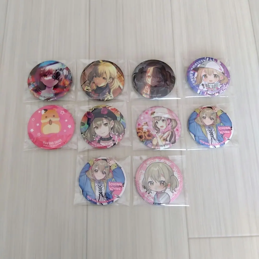 Thumbnail of Project Sekai, Kohane Azusawa, can badges, glitter can badges, bulk sale
