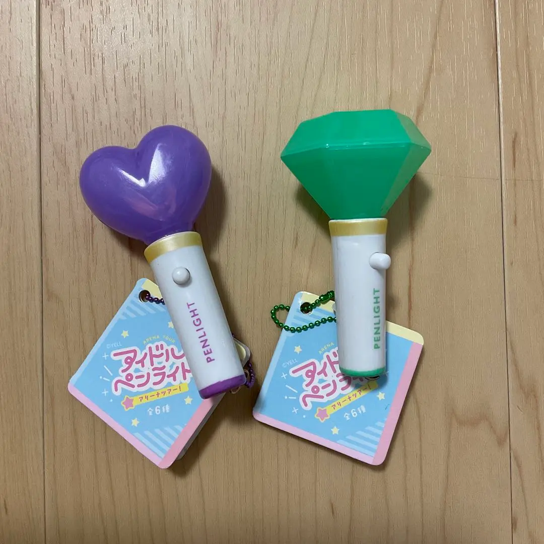 Thumbnail of Idol light stick arena tour purple green unused