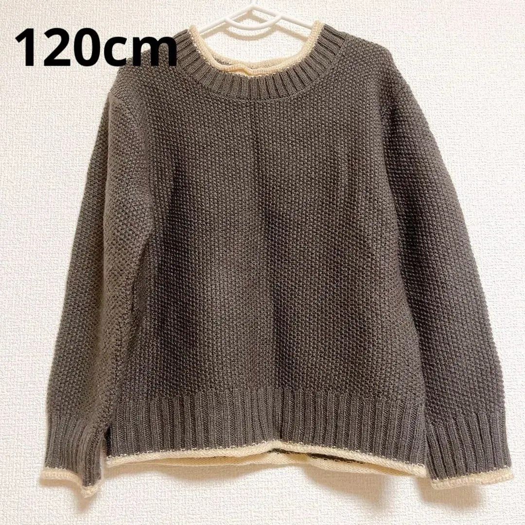 毛衣 【120cm】 針織 灰色 兒童 秋冬 的縮圖