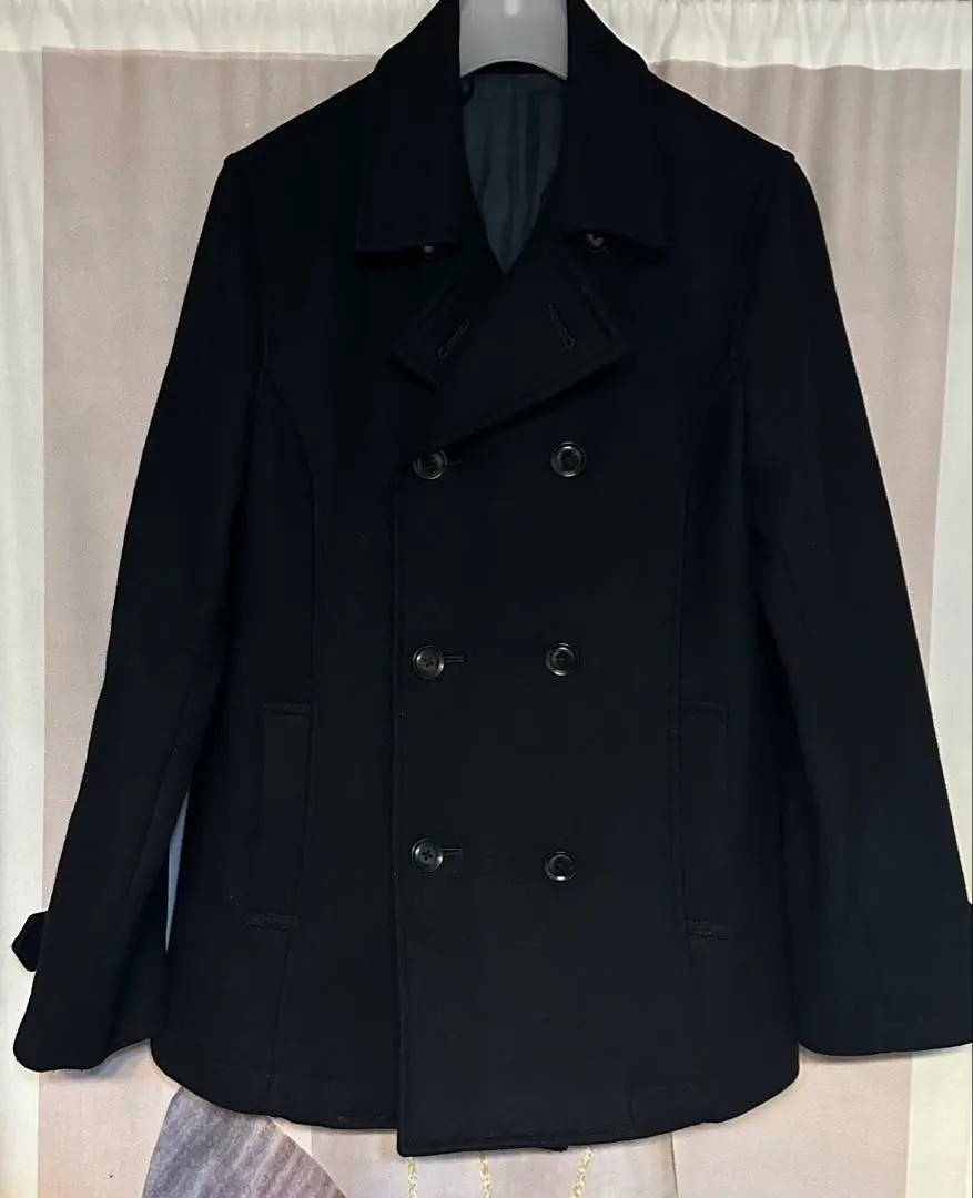Thumbnail of Eastboy Venus Wool Angora Pea Coat, Size 11, Navy