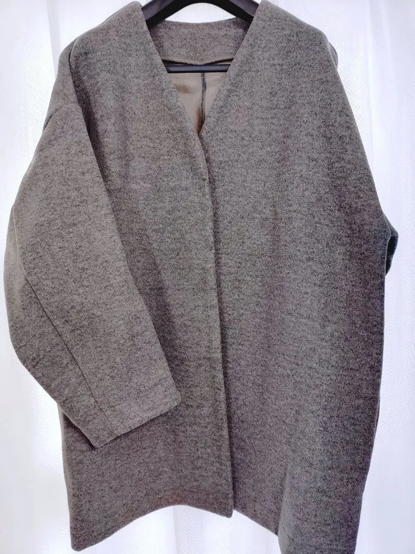Thumbnail of Angie No-Collar Coat Gray M