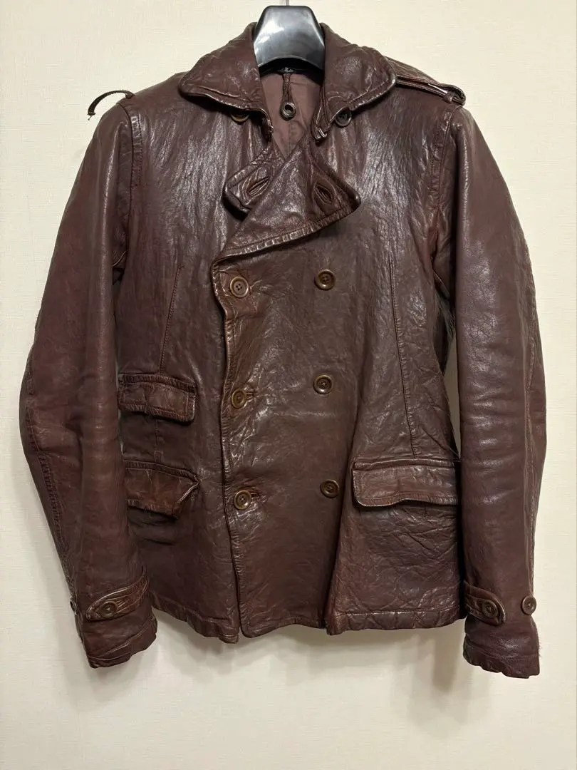 美品　TOMORROWLAND スウェード　シャツジャケット　ブラウン　Ｓ TASMANIAN GLEN CHECK ノッチドカラージャケット