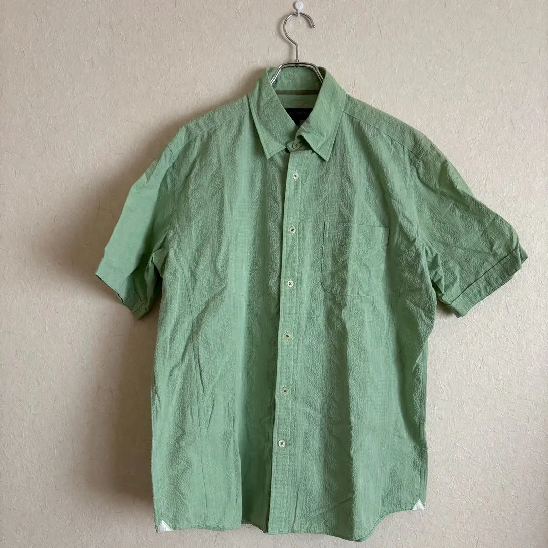 Thumbnail of Full House Green Button-down Short Sleeve Shirt