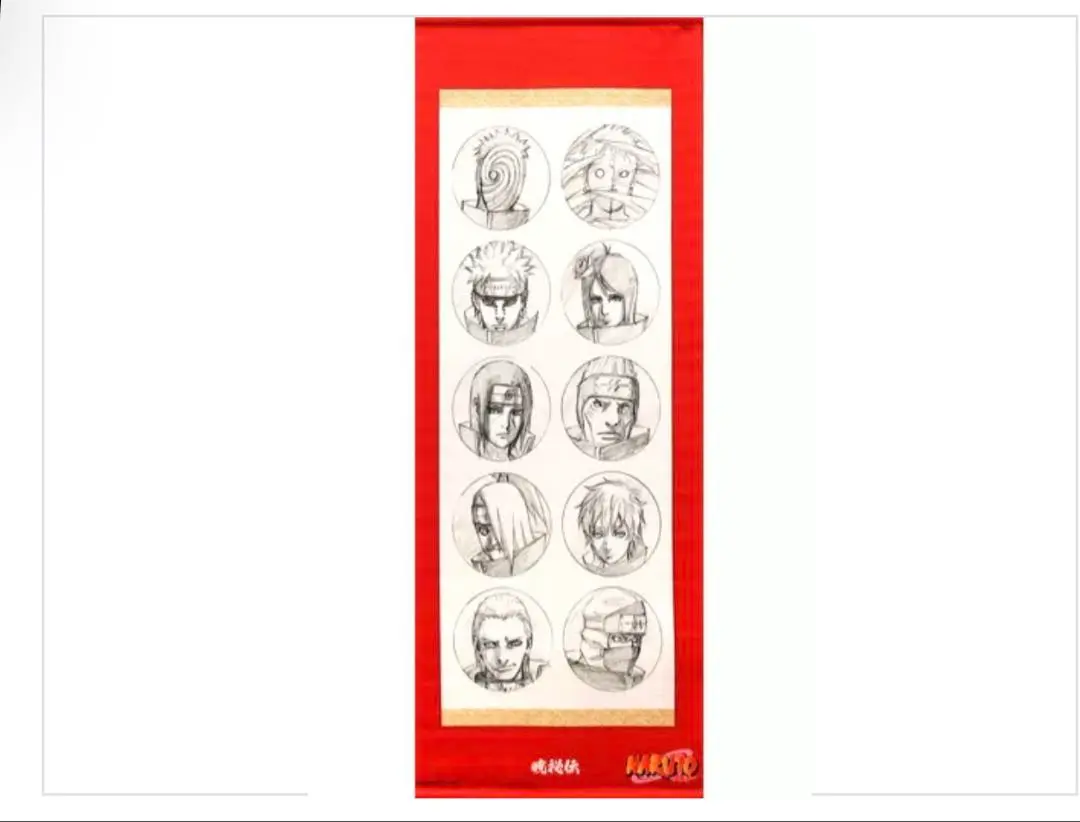 【新品】小説 NARUTO 暁秘伝 掛け軸風タペストリー NARUTO ナルト 暁秘伝 掛け軸風 タペストリー 抽プレ 限定品