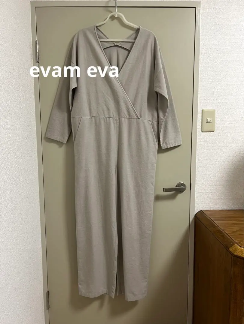 miiThaai コットンのサロペット　ミーターイー　evam eva evam eva エヴァムエヴァ コットンリネンサロペット cotton