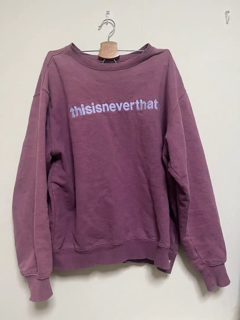ディスイズネバザット thisisneverthat スウェット Mサイズ 紫