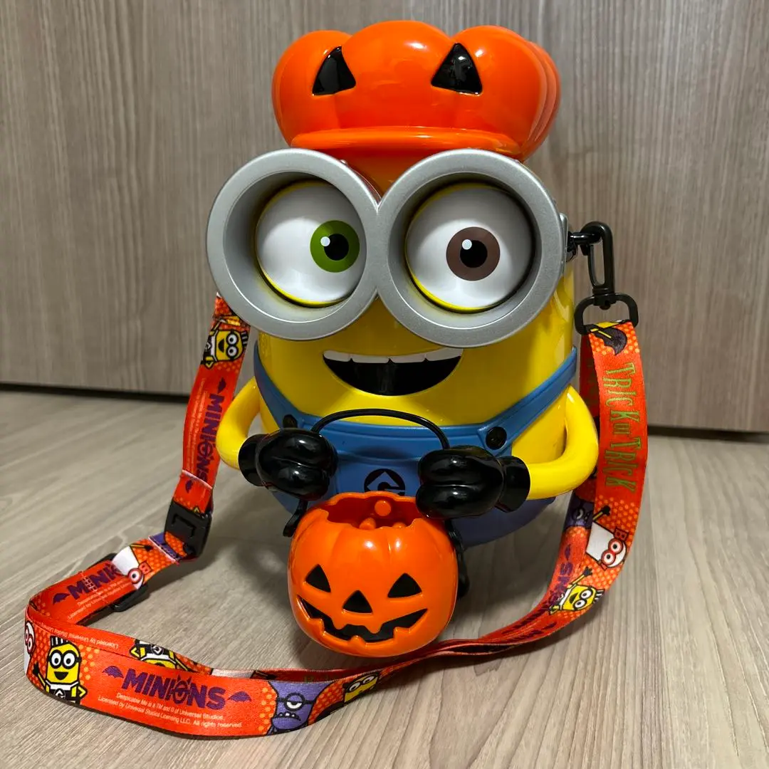 ミニオン ハロウィン　ポップコーン　バケツ　動く USJミニオン ポップコーンバケツのハロウィン2017とボブグッズ