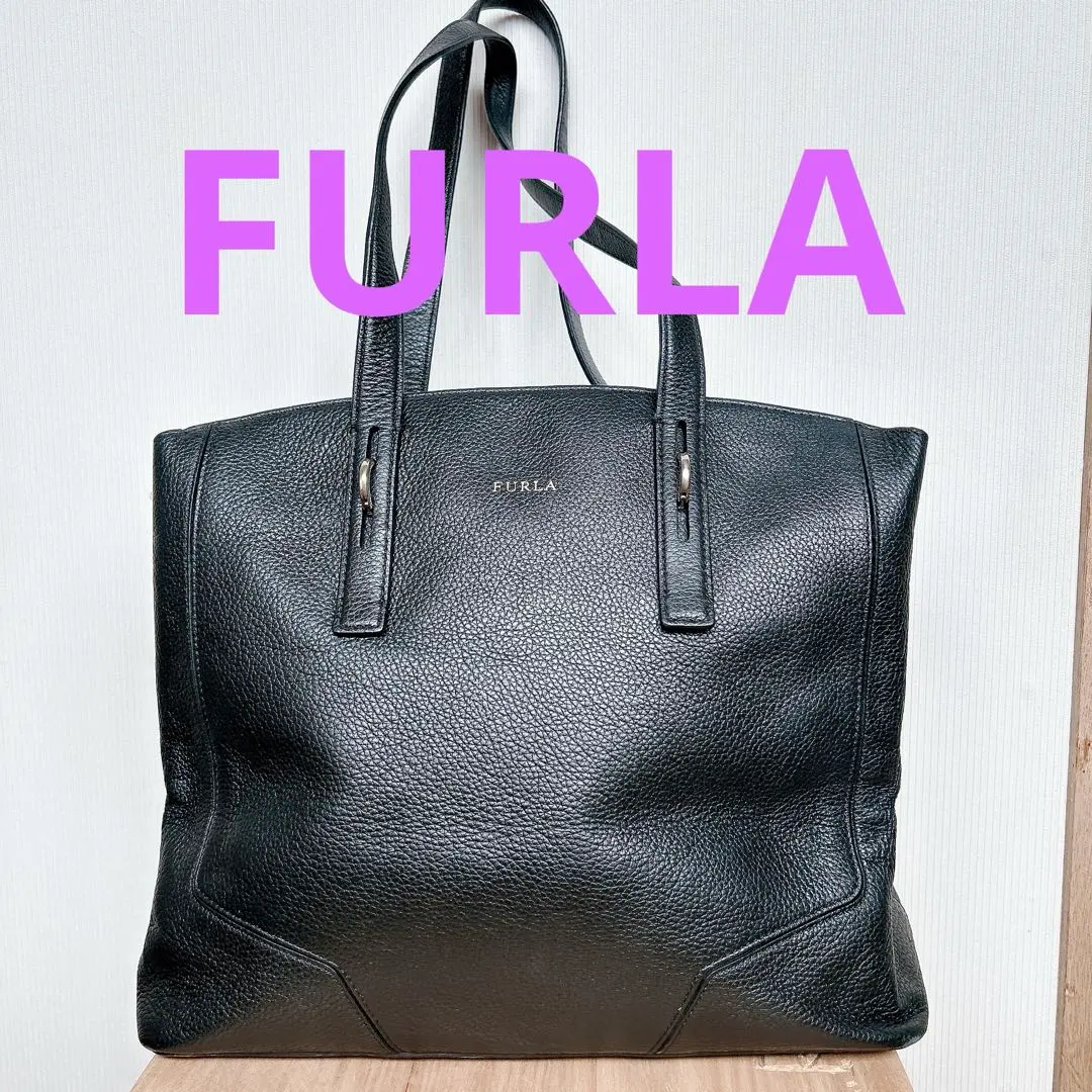 FURLA 手提包 黑色 肩背 素色 簡約 有拉鍊 的縮圖