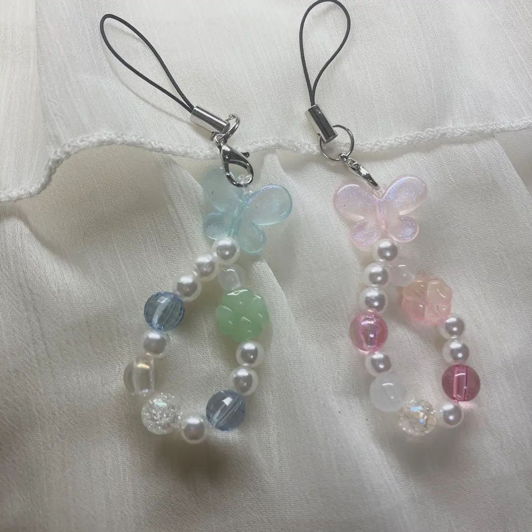 Thumbnail of Handmade: Dreamy Cute Butterfly & Bead Strap ♡