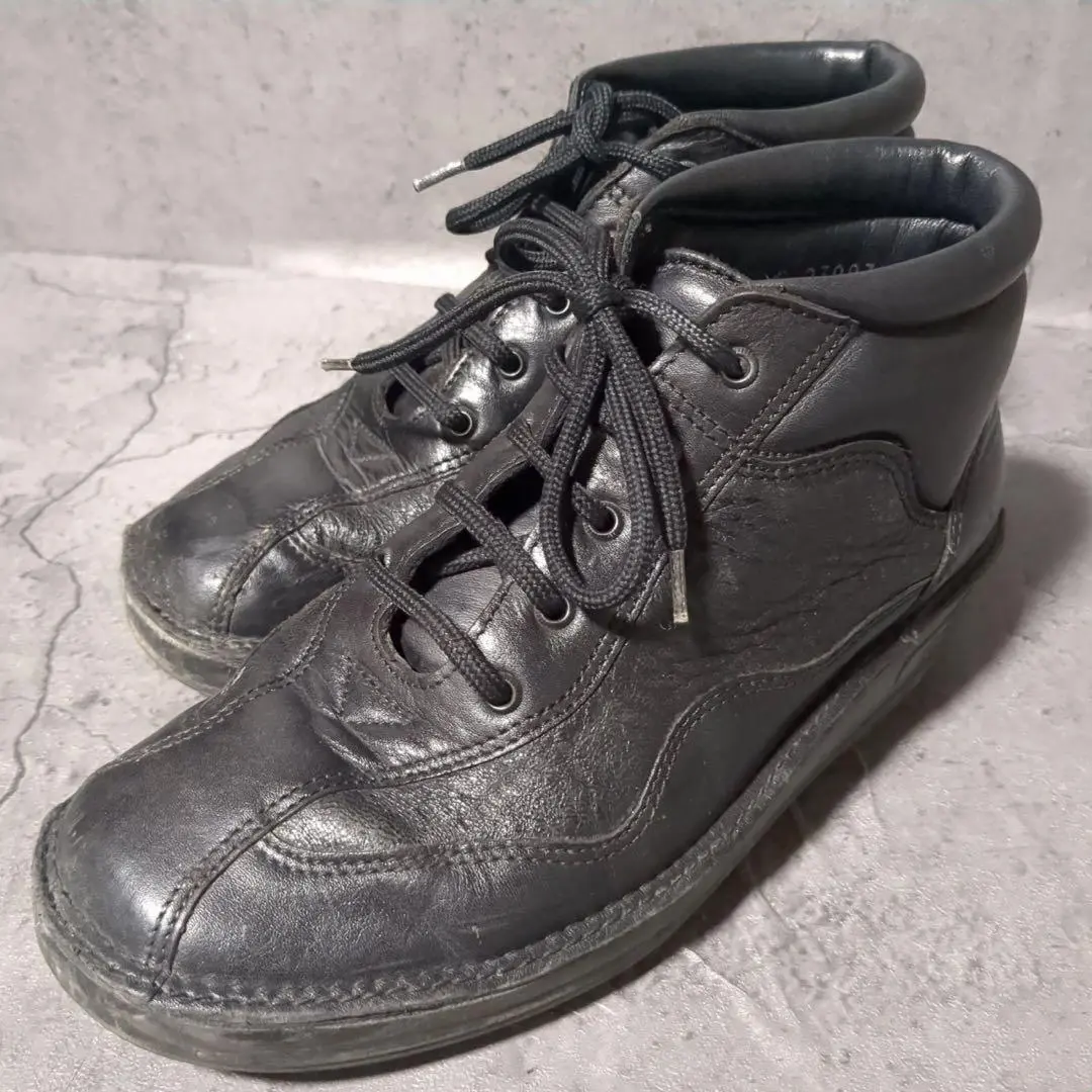 Strober レザースニーカー カットワーク 23.5 ストロバー ストロバー strober レザー ハイカット スニーカー - メルカリ