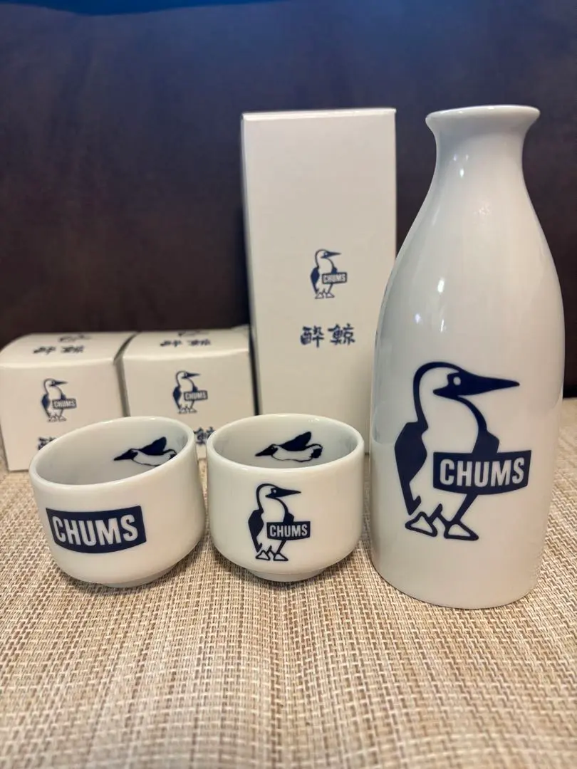 【未使用】CHUMS とっくりとおちょこ⭐︎40周年　酔鯨✖️チャムス⭐︎とノベルティ CHUMS × 酔鯨コラボ | 40周年祝い酒プロジェクト | CHUMS