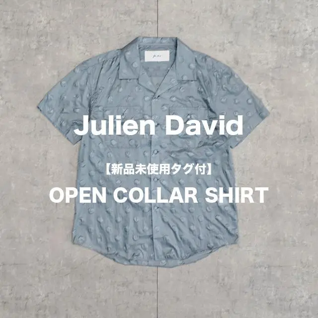 ジュリアンデイヴィッド　シャツ JULIEN DAVID ジュリアン デイヴィッド WAVINGロゴ刺繍シャツ
