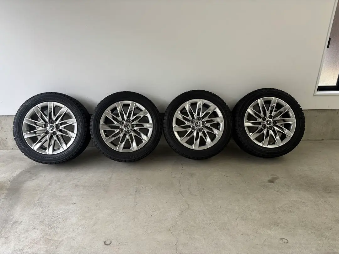 ⭐︎カズオ⭐︎〈美品〉レクサス　LS500 純正ホイール　スタッドレスタイヤ 空気圧センサー付き】レクサス LS500h バージョンL 純正 19in 8J