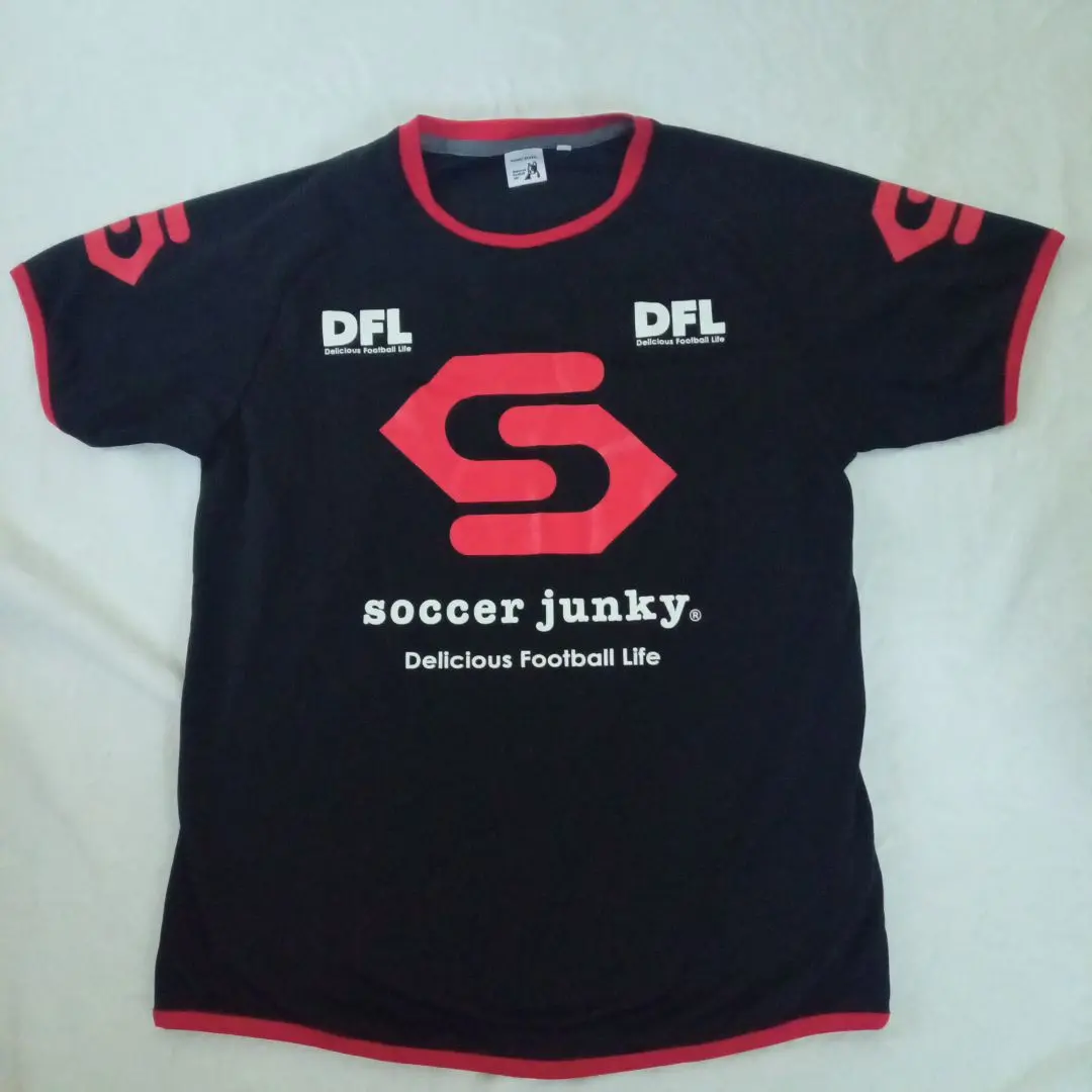 Thumbnail of Soccer Junky T-shirt, Black/Red, Size M