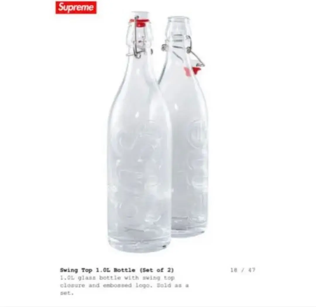 62シュプリーム スイング トップ 1.0リットル ボトル 2025年最新】Supreme Swing Top 1.0L Bottleの人気アイテム
