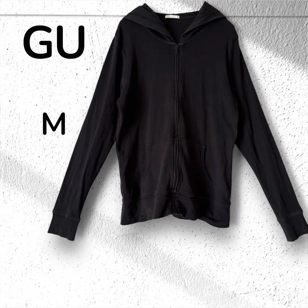 Thumbnail of GU Long Sleeve Hoodie, Thin, Black, Size M