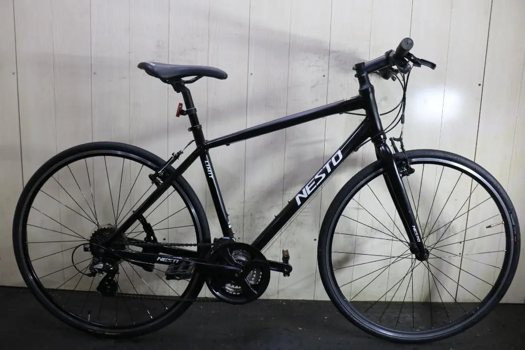 NESTO LIMIT 700C アルミ 24速 480mm BLACKクロス ネスト LIMIT 3 クロスバイク 700C 8段変速 [NE-22-006]| 自転車
