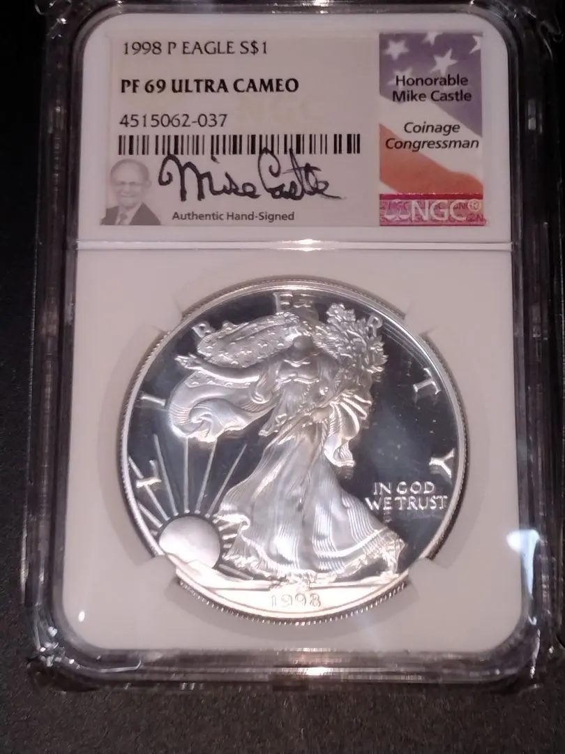 2017年 アメリカイーグル 1オンス銀貨プルーフ NGC PF70 2017年 アメリカイーグル 1オンス銀貨プルーフコイン NGC PF70