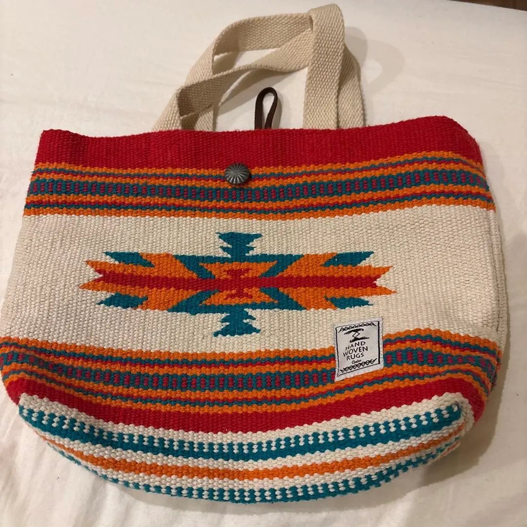 Thumbnail of HAND WOVEN RUGS Hand-woven tote bag