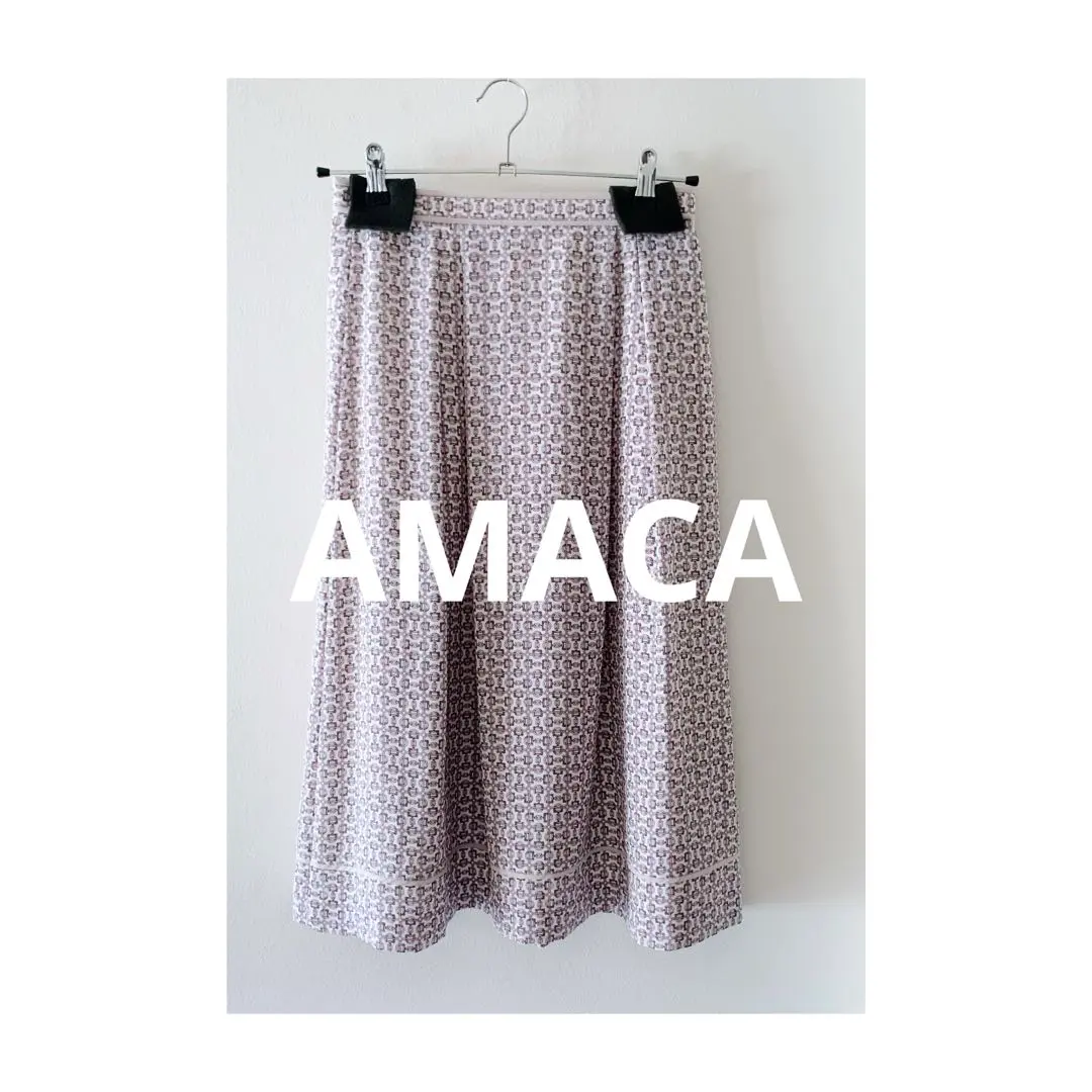 Thumbnail of AMACA Bit Print Geometric Skirt 36