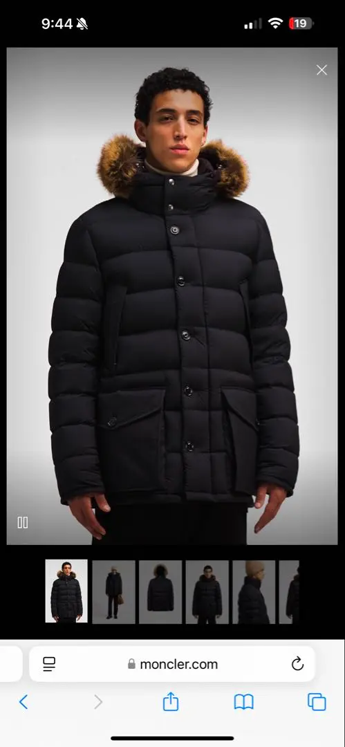 【最新モデル】1回のみ着用 モンクレール クルーニー サイズ3 BEAMS F（ビームスF）MONCLER / CLUNY ナイロン ダウン