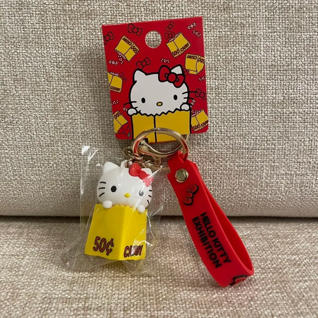 Thumbnail of New Hello Kitty Exhibition Limited Rubber 3D Keyholder Sanrio Kitty
