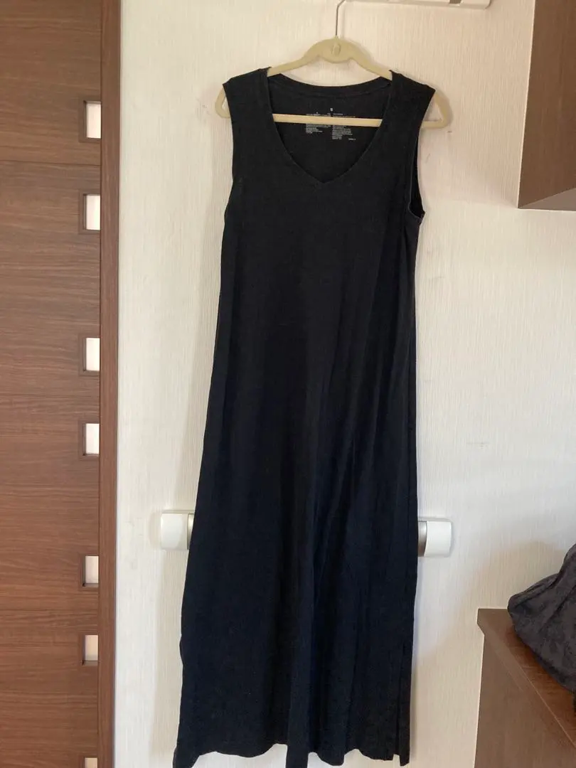 Thumbnail of MUJI Black Sleeveless Long Dress S