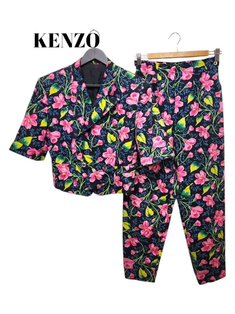 KENZO  ケンゾー  ベストとパンツのセットアップ KENZO ケンゾー セットアップ ベスト スラックス - メルカリ