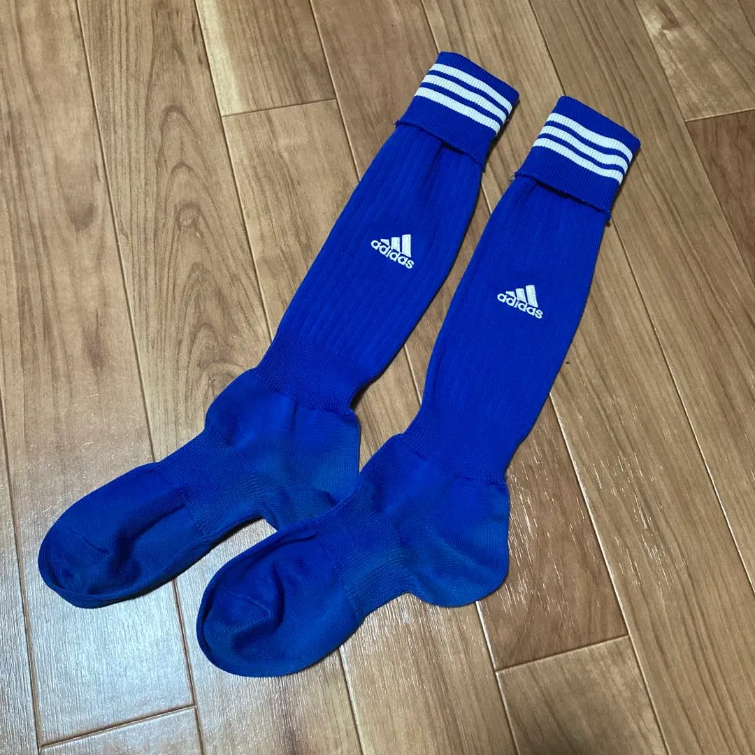 Thumbnail of Adidas soccer socks / stockings, blue, 25-27cm