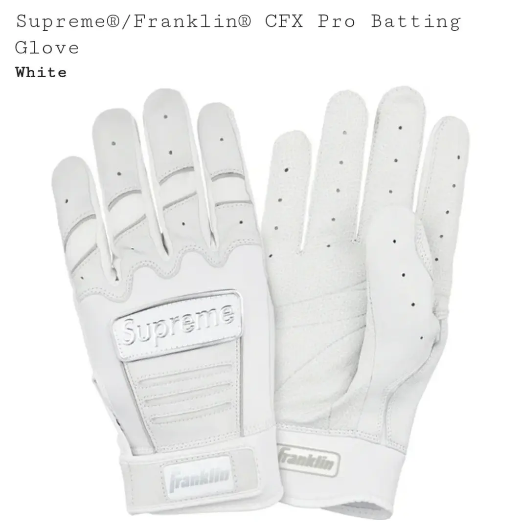 Supreme - Supreme/Franklin CFX Pro Batting Glove 白 Supreme x Franklin CFX Pro Batting Glove White Size Medium