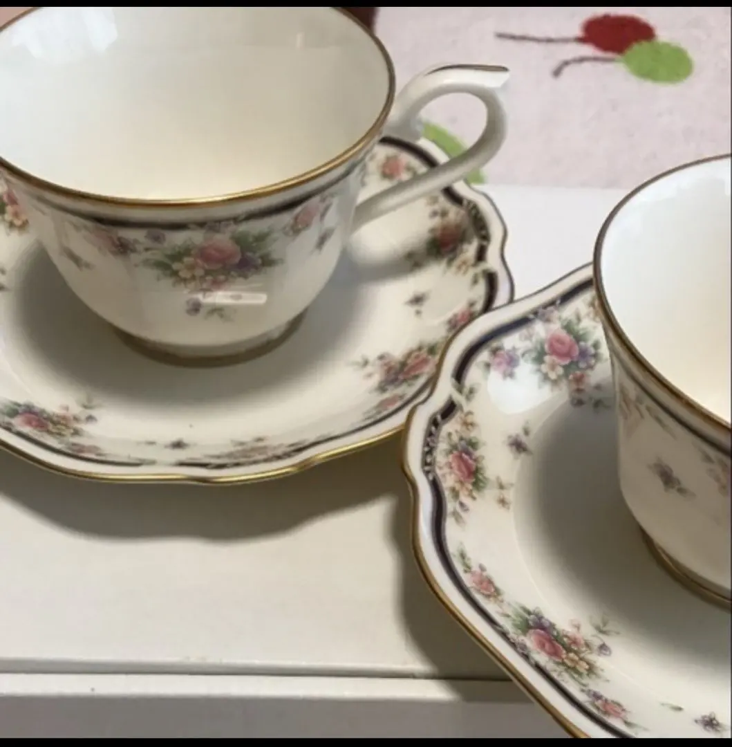 Thumbnail of Noritake Floral Teacup and Saucer Set