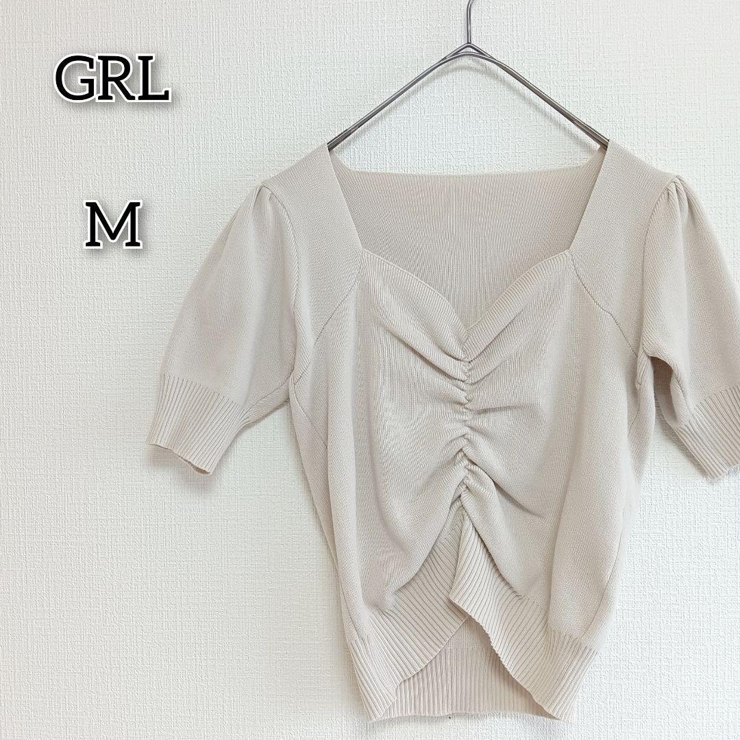 Thumbnail of GRL [M] Cut and Sew Top, Stylish, Mature, Cute, Plain, Simple