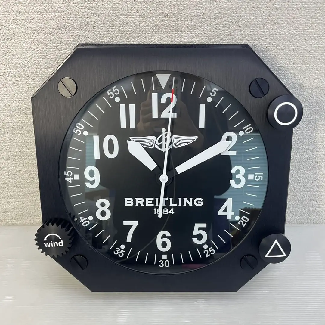 ブライトリング　ノベルティ　掛け時計　大きいサイズ！縦横35㎝ 2025年最新】BREITLING 掛け時計の人気アイテム - メルカリ